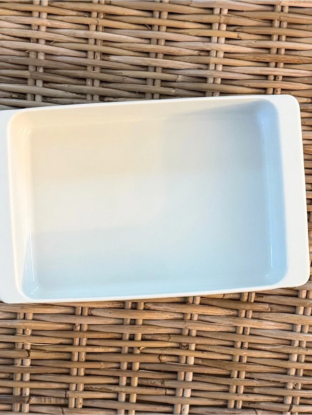 New IKEA 365+ White Baking Dish - made with feldspar porcelain